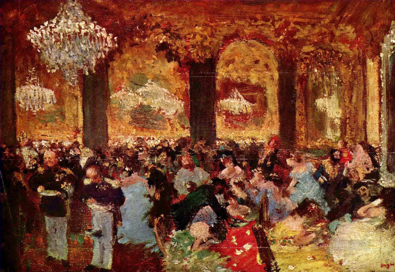 dinner at the ball 1879 Edgar Degas Oil Paintings
